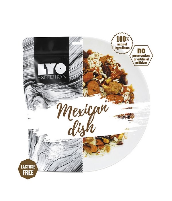 Lyofood Mexická pánev s kuřecím masem a rýží, jednoporce, Mexická pánev s kuřecím masem